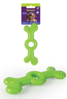 Hračka pes Aroma Kost velká, zelená 18cm PRODEJNA