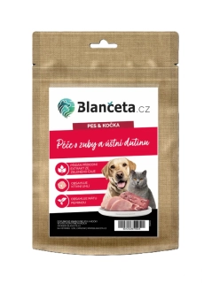 Blančeta - Pes & Kočka funkční pamlsek pro všechny životní fáze Péče o zuby a ústní dutinu 70g